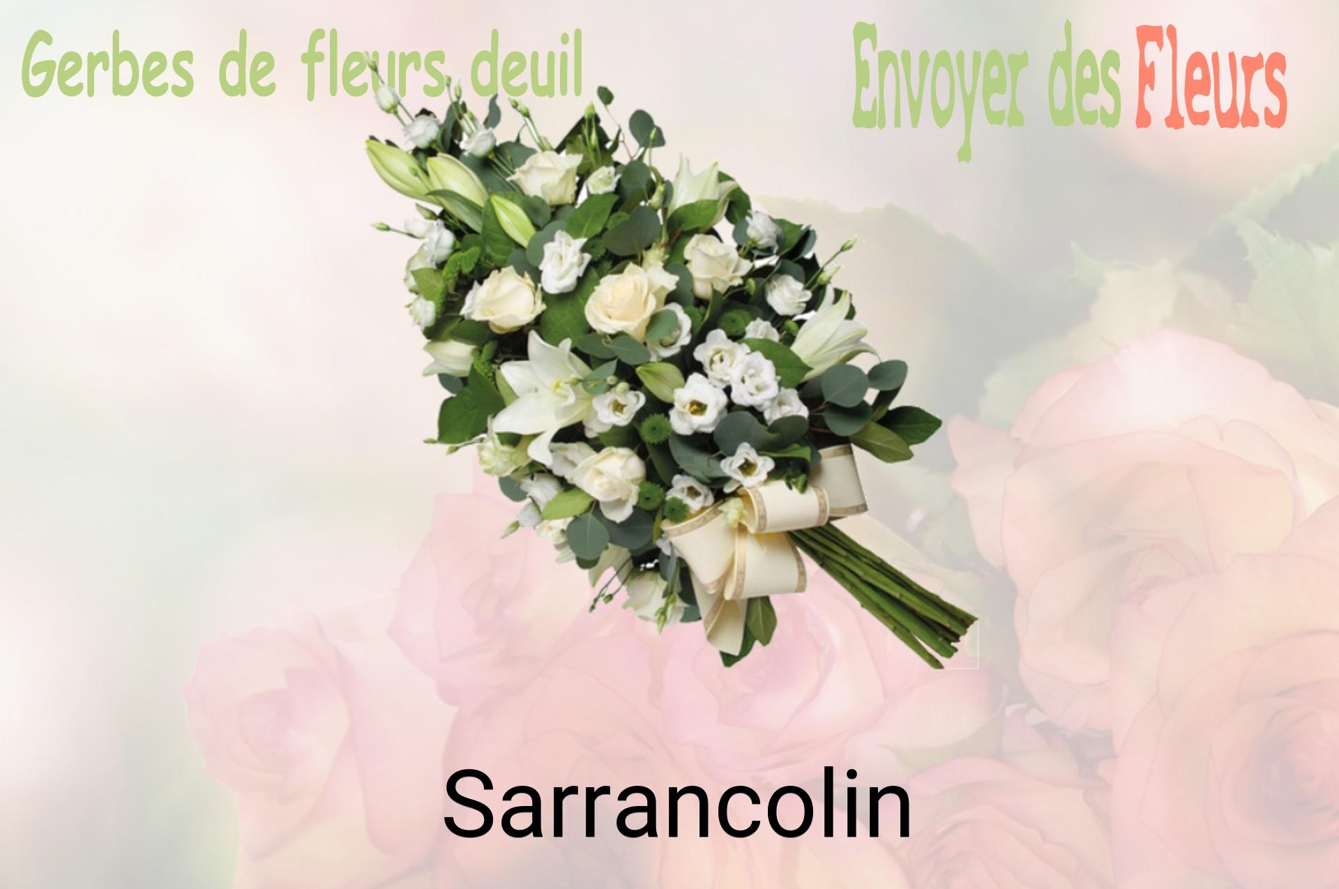 Gerbe de fleurs de deuil livrée à Sarrancolin